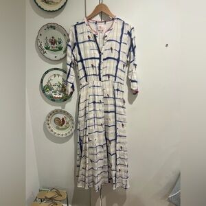 NIMO with Love Parrot Print Maxi Dress